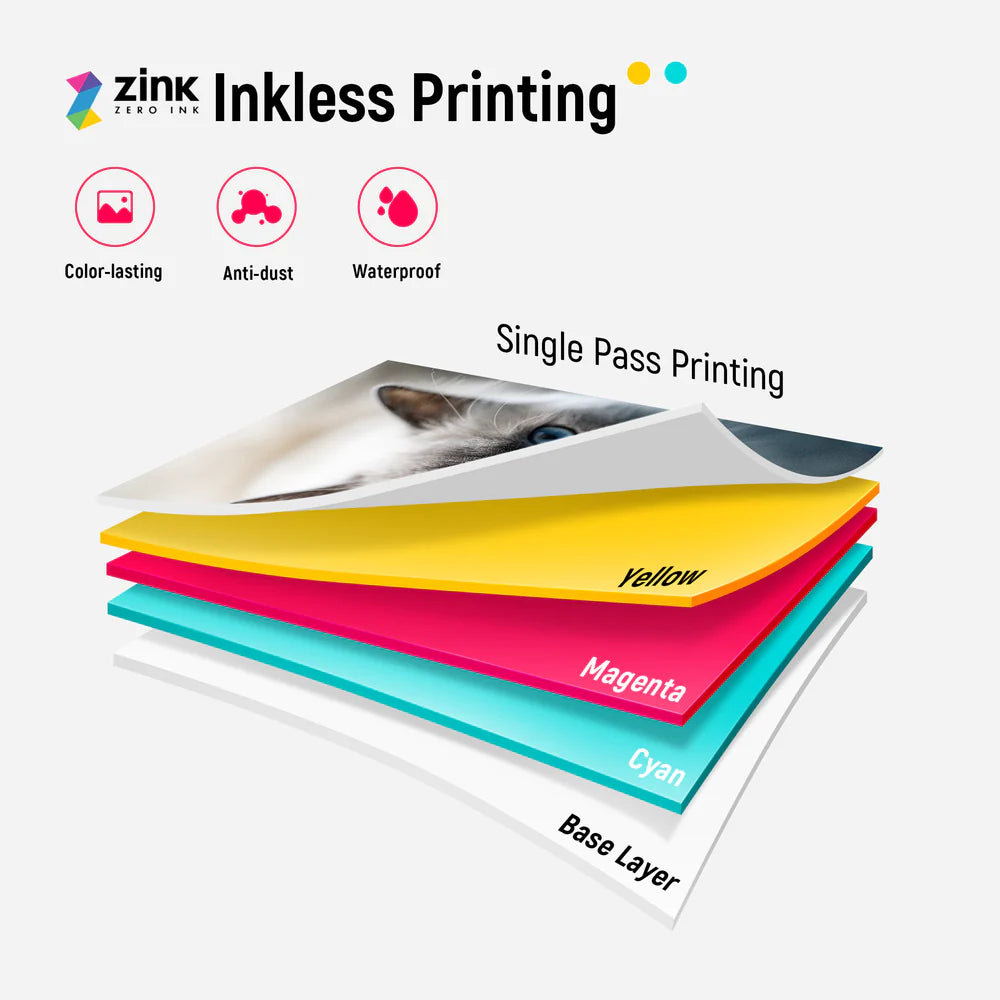 Pearl K100 Photo Printer with Photo Paper