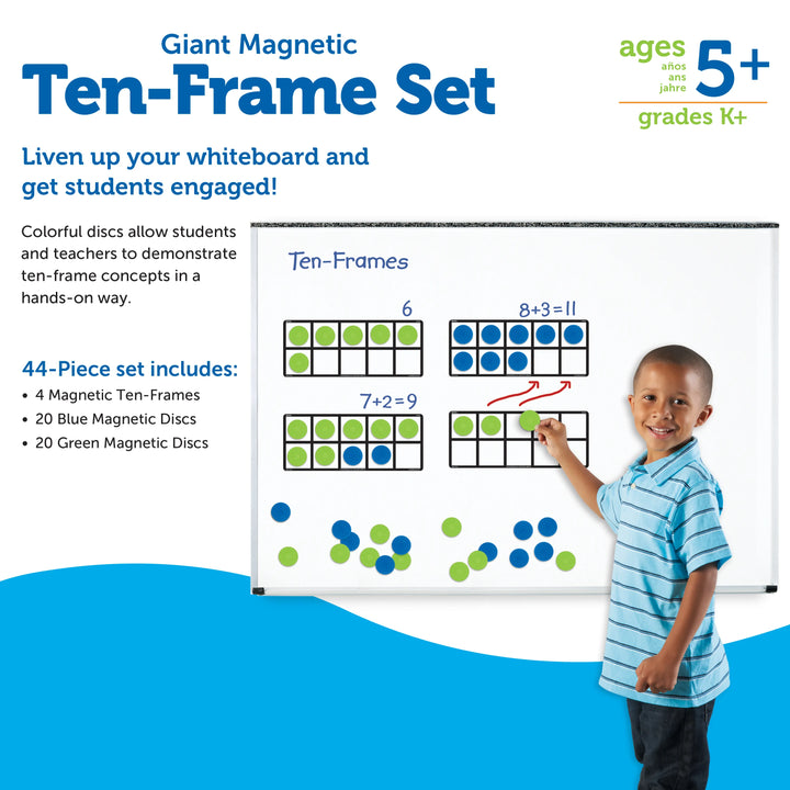Giant Magnetic Ten-Frame Set