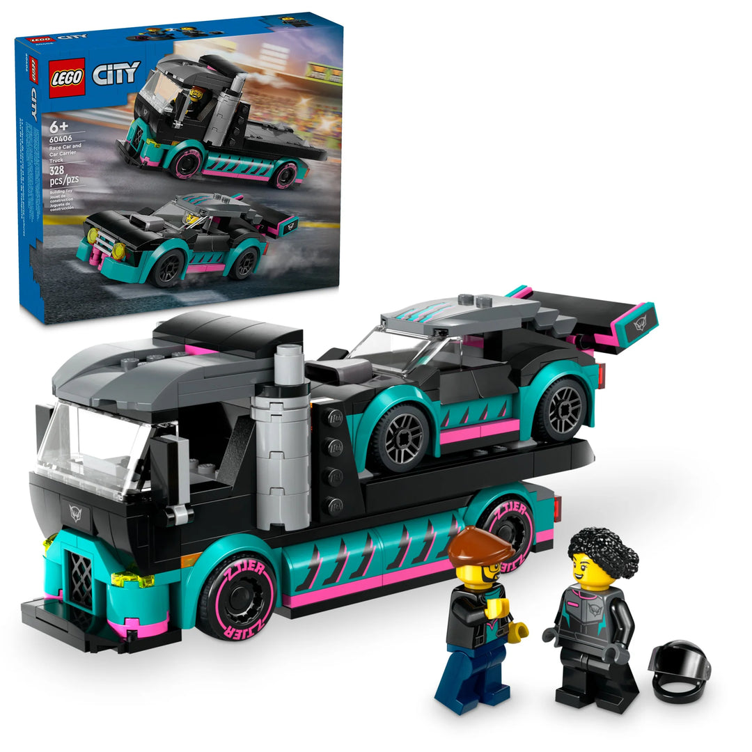 LEGO® City: Race Car and Car Carrier Truck