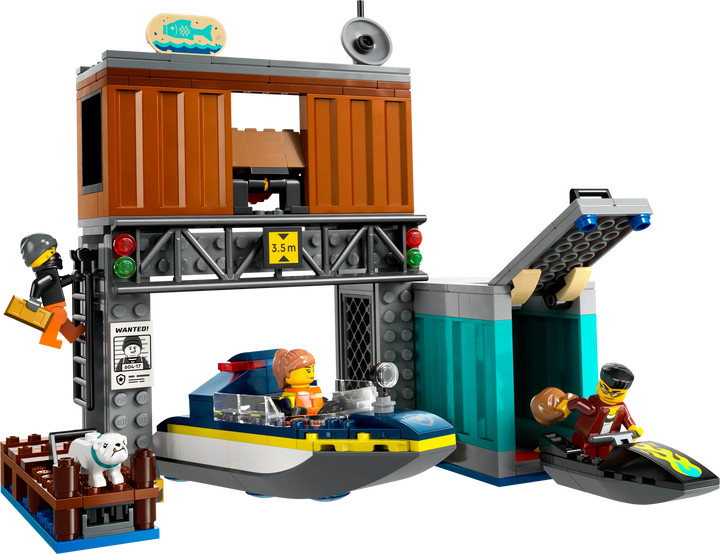 LEGO® City: Police Speedboat and Crooks' Hideout