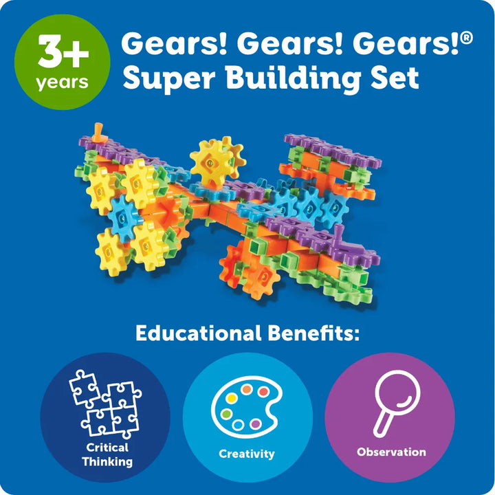 Gears! Gears! Gears!® Super Building Set, Set of 150