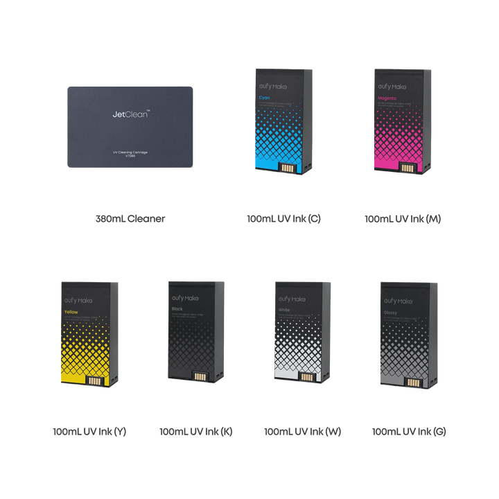 eufyMake Ink and Cleaning Cartridge Kit for UV Printer E1