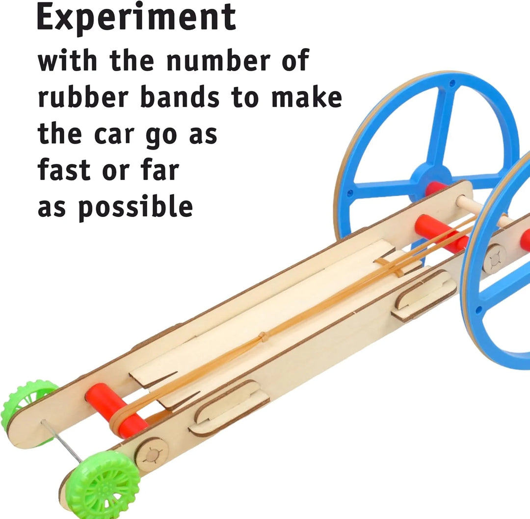 STEM Inventions: Rubber band car kit, 10 pack