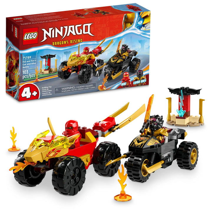 LEGO® NINJAGO®: Kai and Ras's Car and Bike Battle