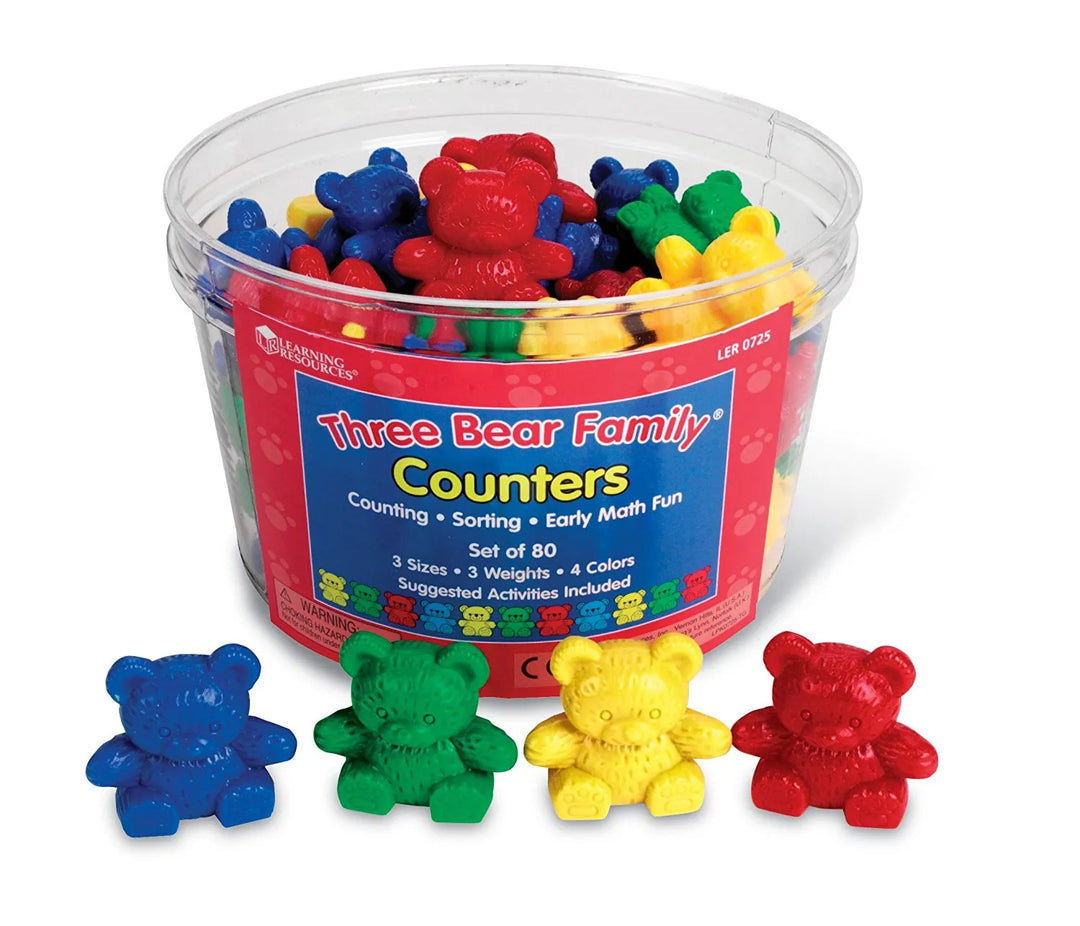 Three Bear Family® Counters, Set of 80