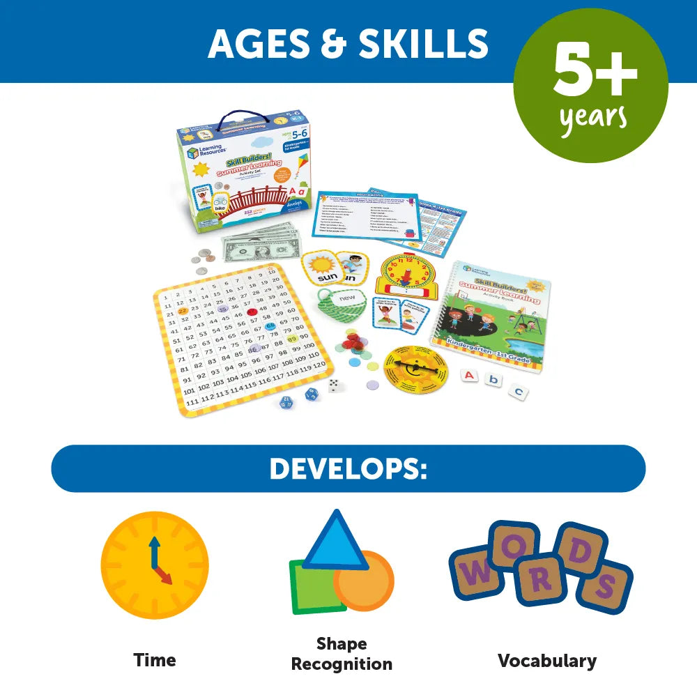 Skill Builders Summer Learning Activity Set - K-1