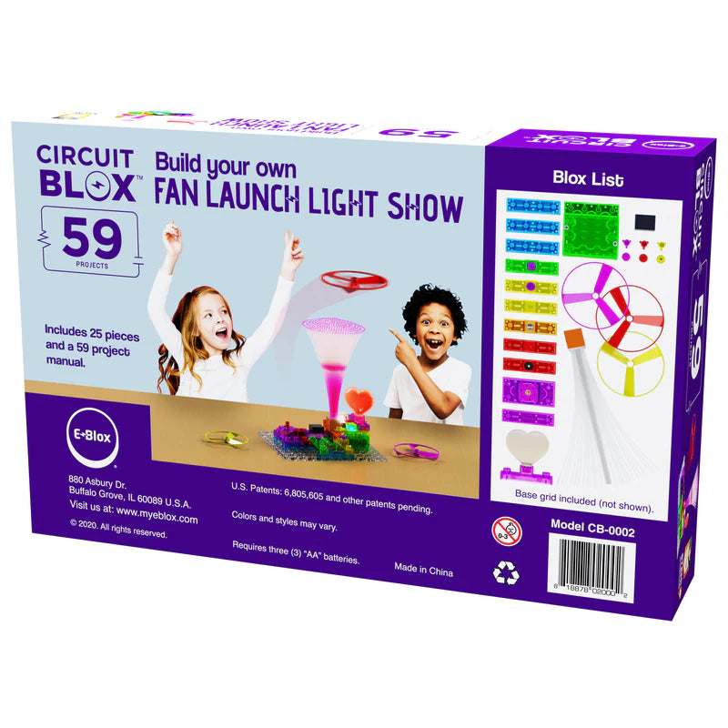 Circuit Blox™ BYO Fan launch Light Show - 59 Project Student Set