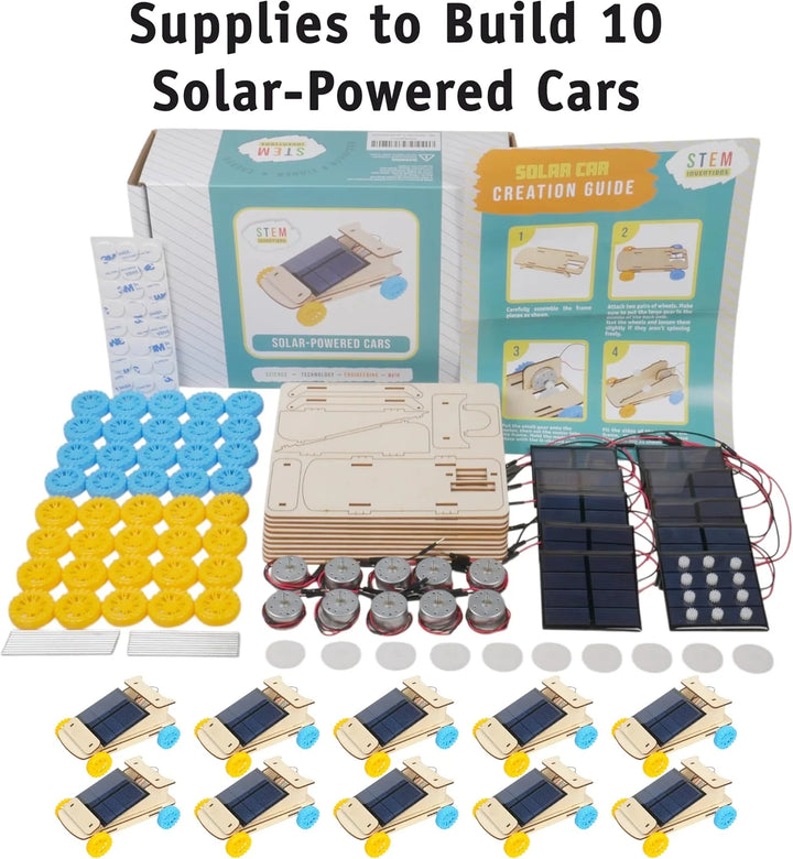 STEM Inventions: Solar car kit, 10 pack