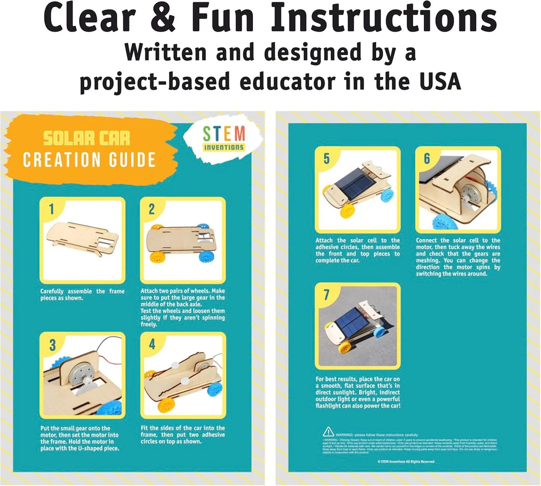 STEM Inventions: Solar car kit, 10 pack