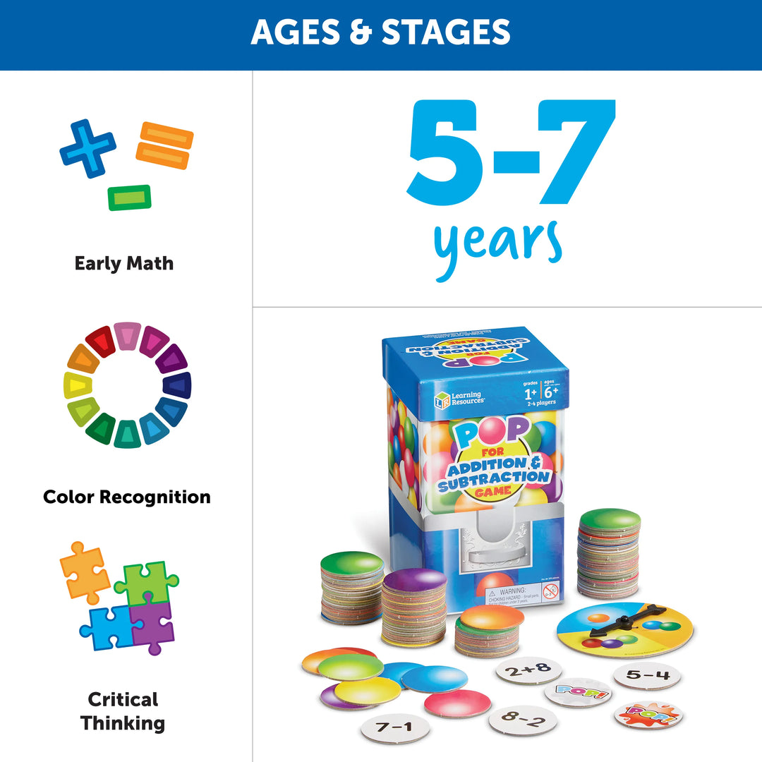 Pop for Addition & Subtraction™ Game