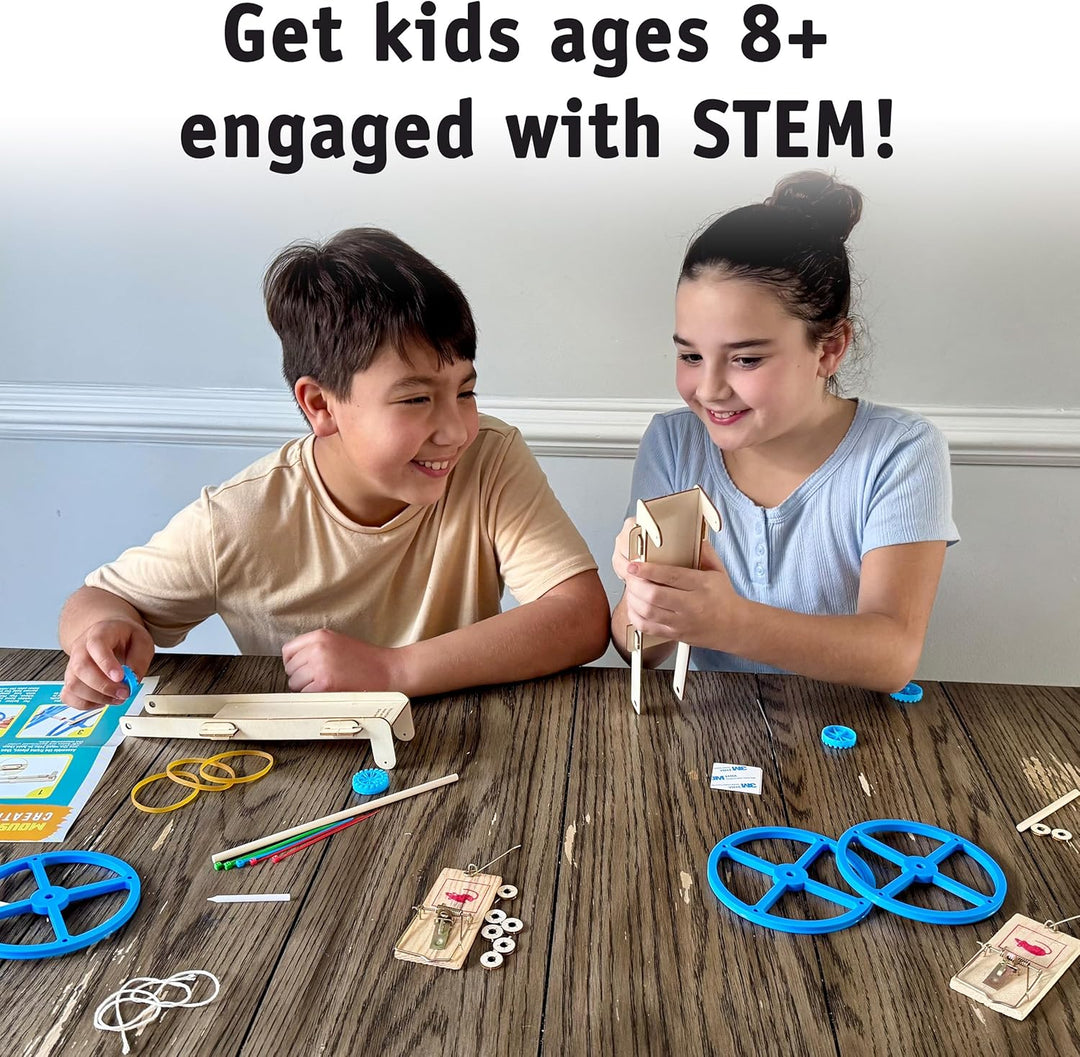 STEM Inventions: Mousetrap car kit, 10 pack