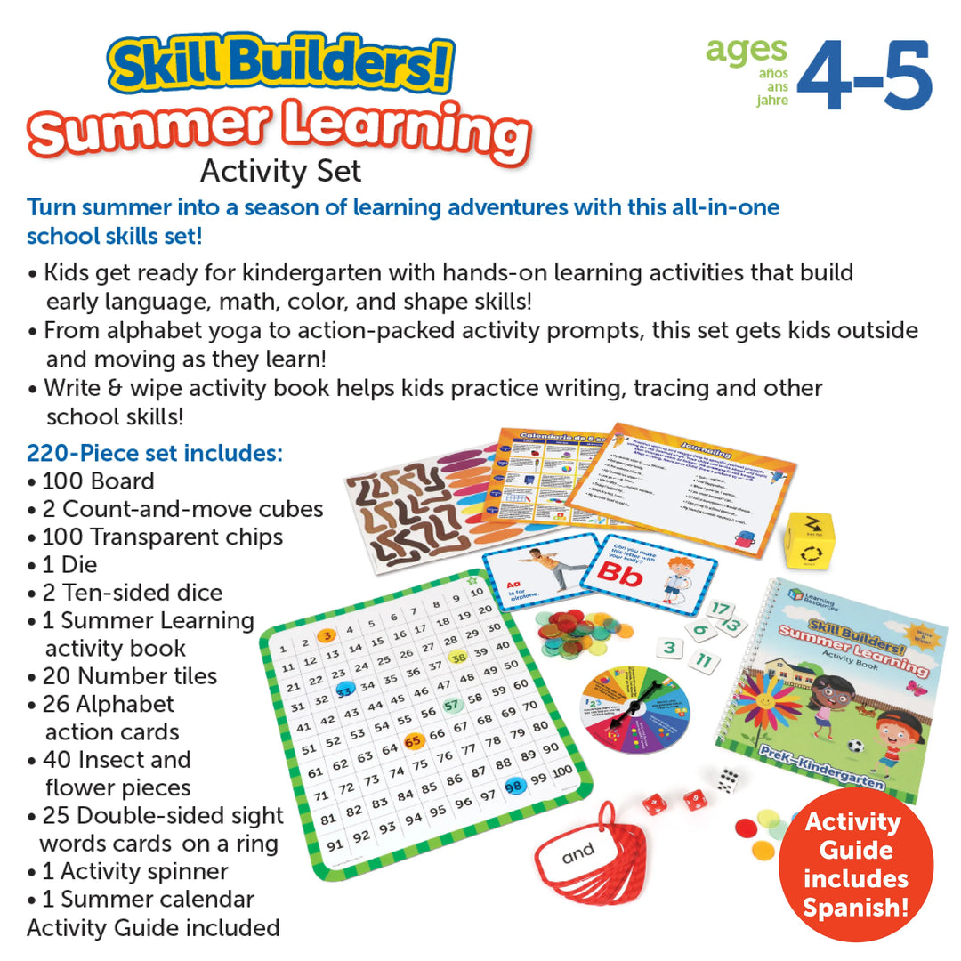 Skill Builders Summer Learning Activity Set - PreK-K