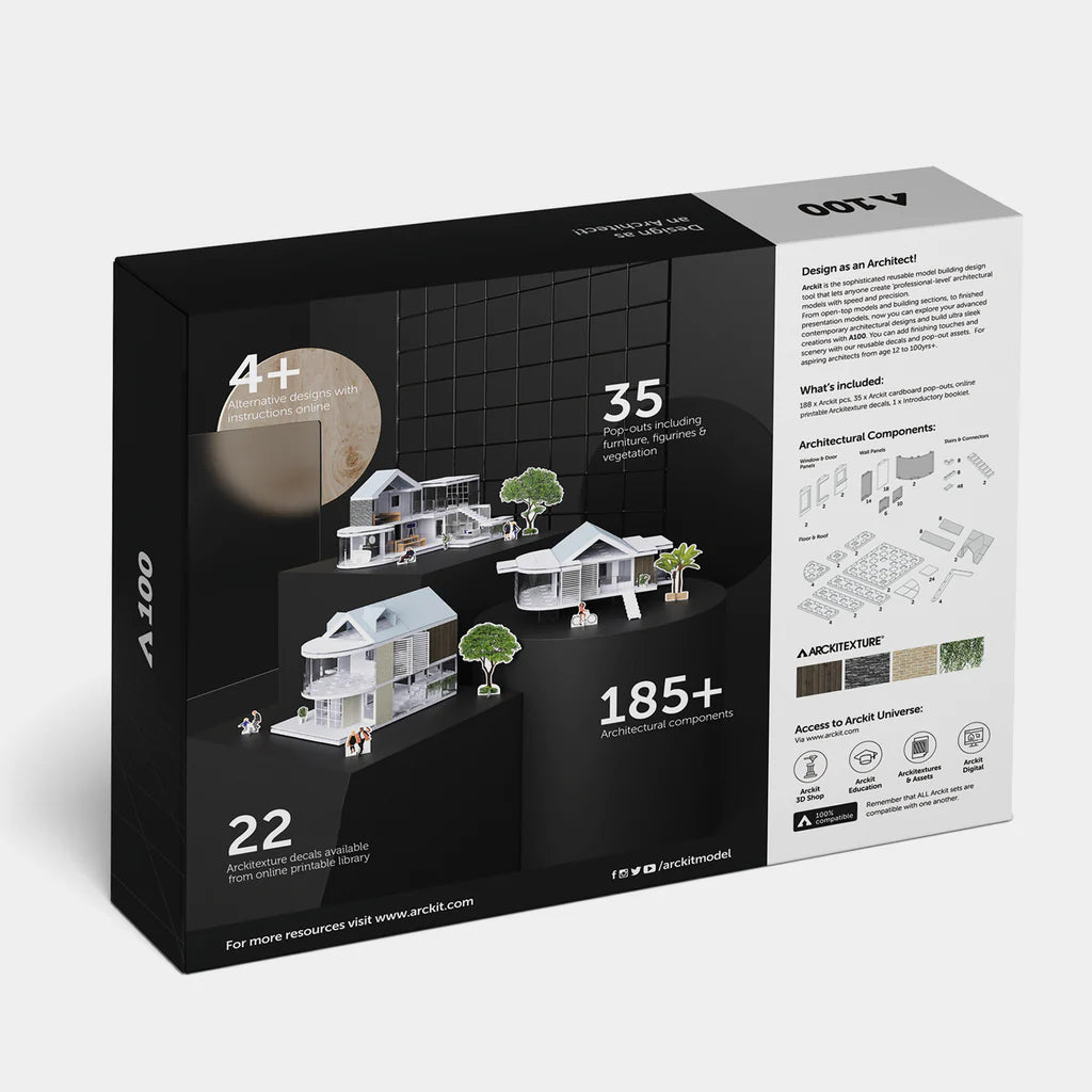 Building Overview Model Kit STEMfinity | 100 sqm. Architectural Model Building Kit | Arckit