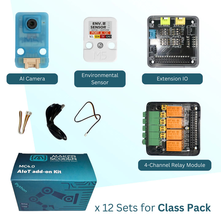 Maker and Coder 4.0 Add-On: AIOT Kit Class Pack