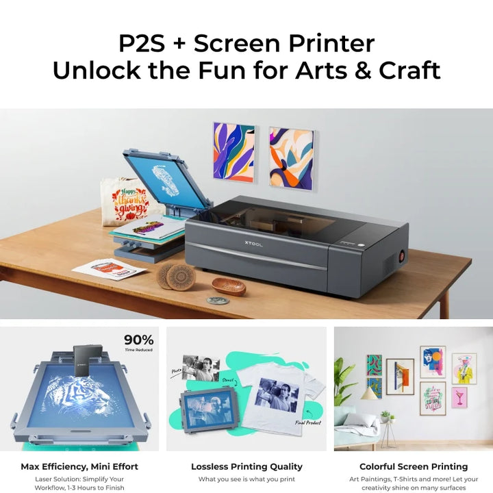 xTool P2S Art & Screen Printing Bundle