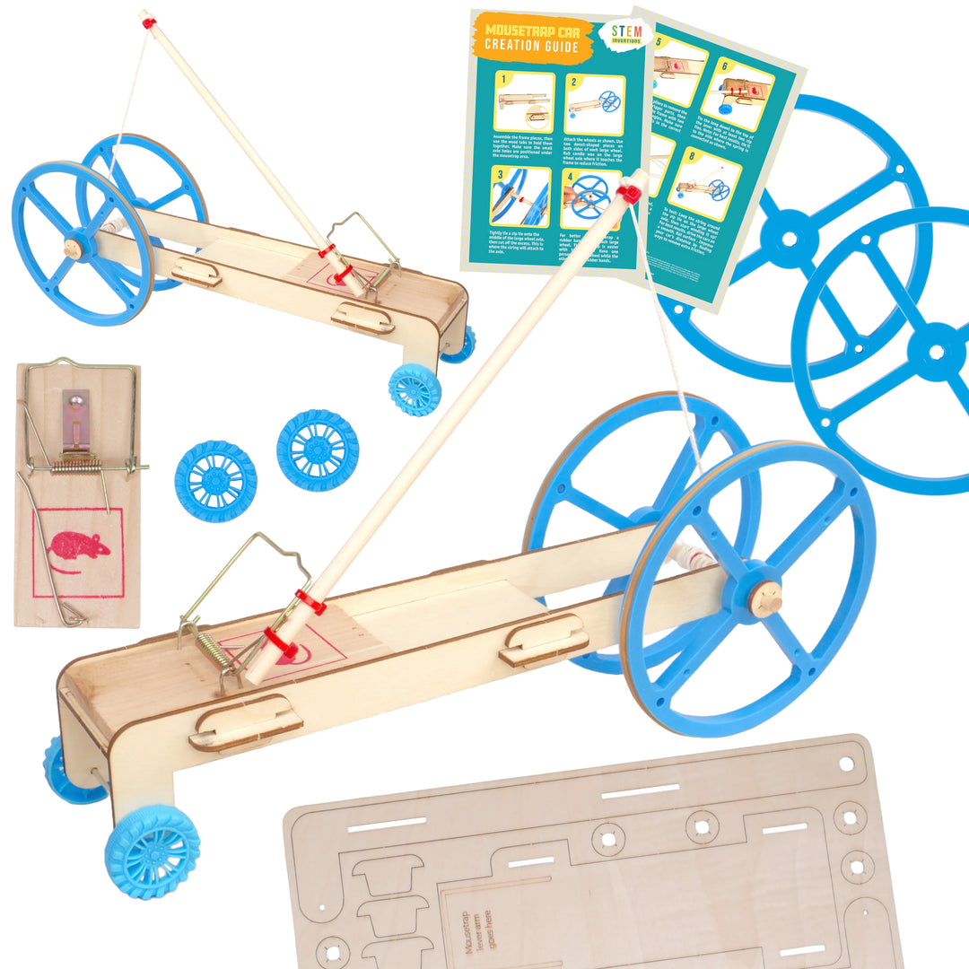 STEM Inventions: Mousetrap car kit, 10 pack
