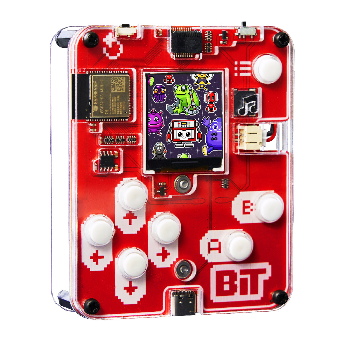 ファミコン Home play CircuitMess – STEM Build Your Own Game Console – HUZZAH! Toys