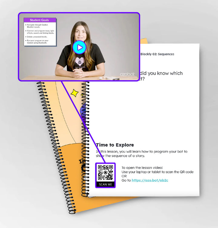 Intro to Ozobot Blockly Curriculum: Student Portfolios