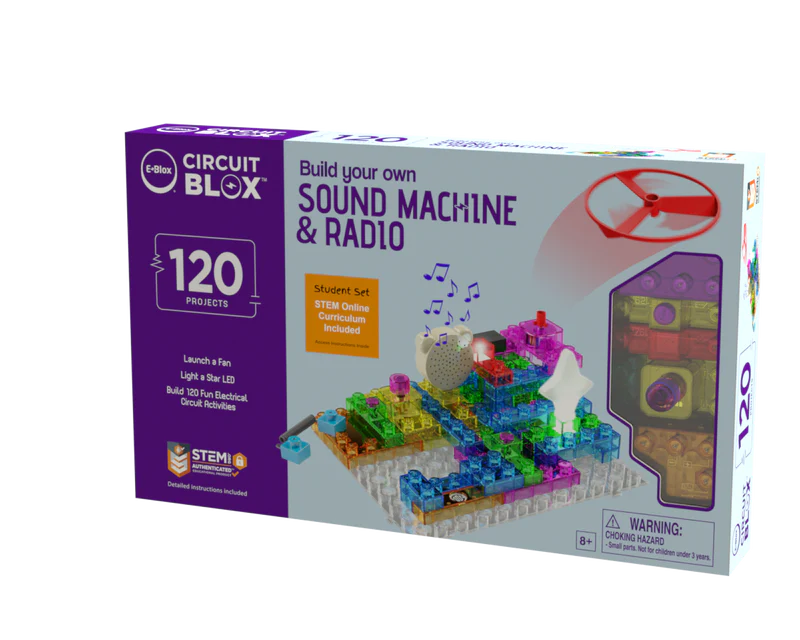 Circuit Blox™ BYO Sound Machine & Radio - 120 Project Student Set
