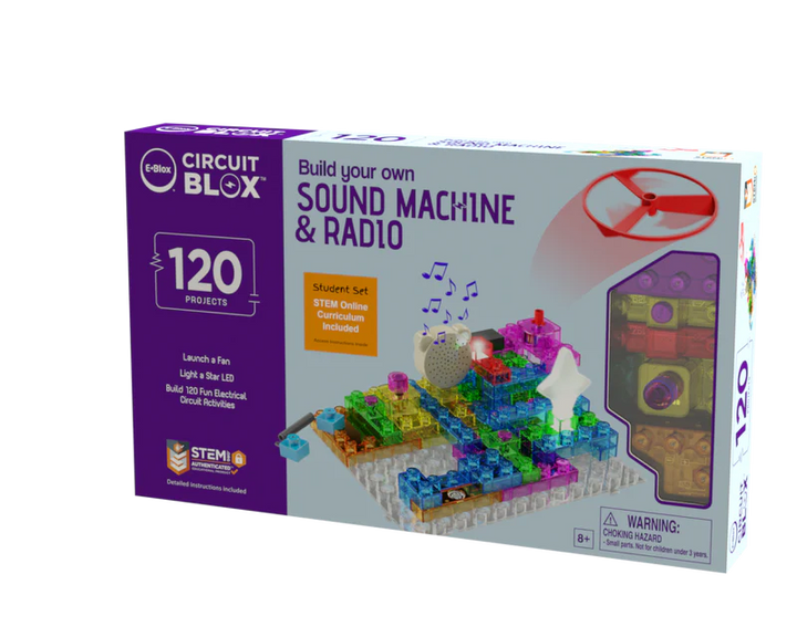 Circuit Blox™ BYO Sound Machine & Radio - 120 Project Student Set