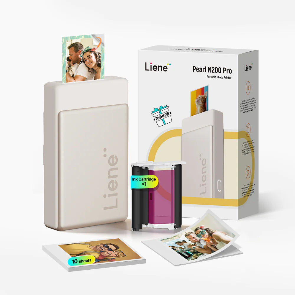 Pearl N200 Pro Photo Printer with Photo Papers & Ink Cartridge