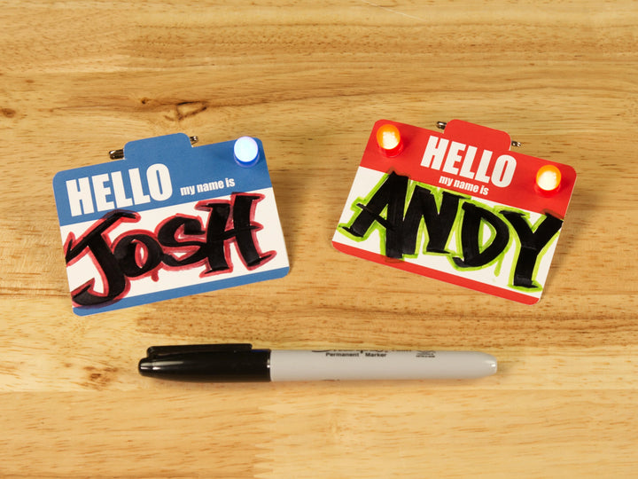 LED Paper Name Tag Classroom Set