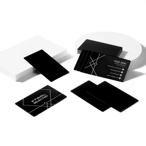 xTool: Black Metal Business Cards (60 Pack)