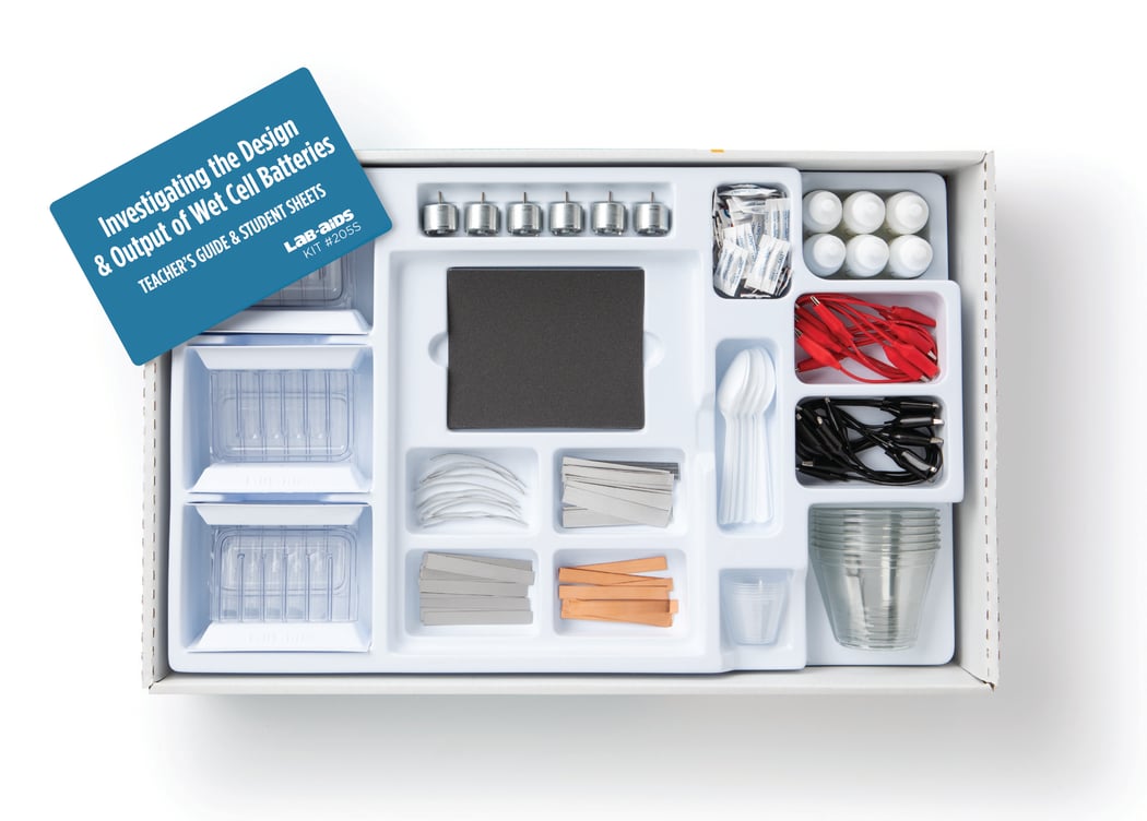 Lab-Aids: Investigating the Design & Output of Wet Cell Batteries Kit