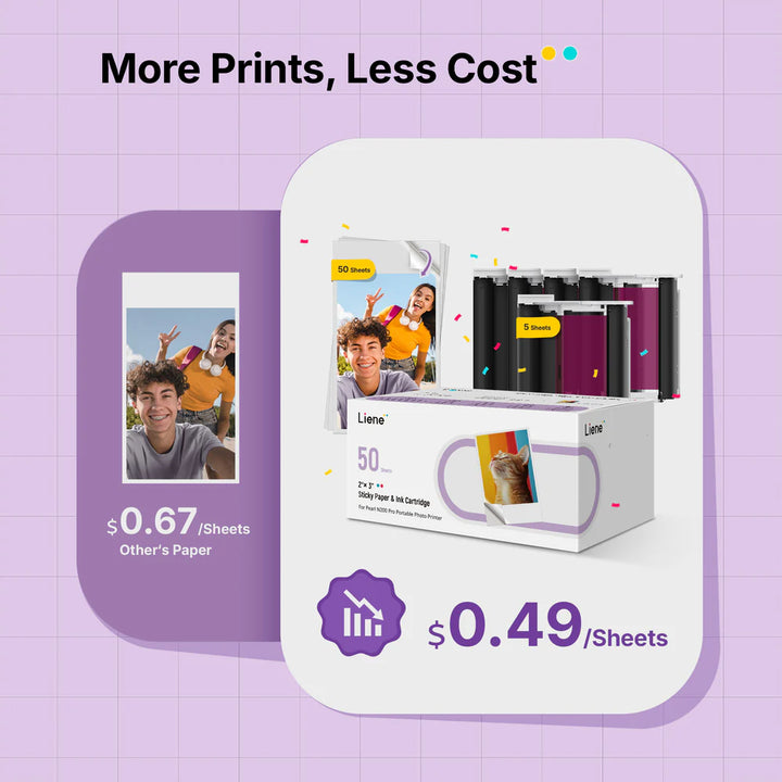 Pearl N200 Pro Photo Paper and Ink Cartridges