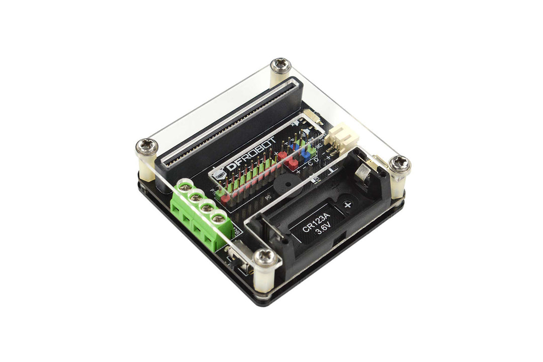 micro: IO-BOX Expansion Board with On-board Li-ion Battery Power