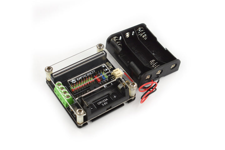 micro: IO-BOX Expansion Board with On-board Li-ion Battery Power