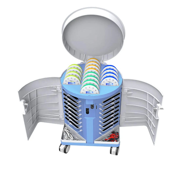 Labdisc Charging Cart - 4 GENSCI, 4 BIOCHEM, 4 PHYSIOM AND 4 ENVIRO LABDISCS