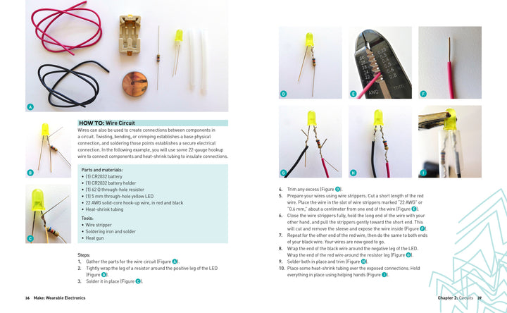 Make: Wearable Electronics, 2nd Edition - Print