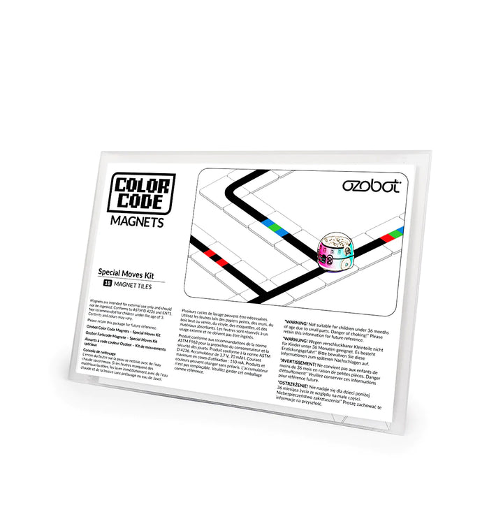 Ozobot Color Code Magnets: Special Moves Kit