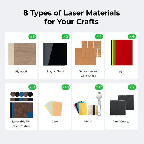 xTool: Laser Material Explore Kit