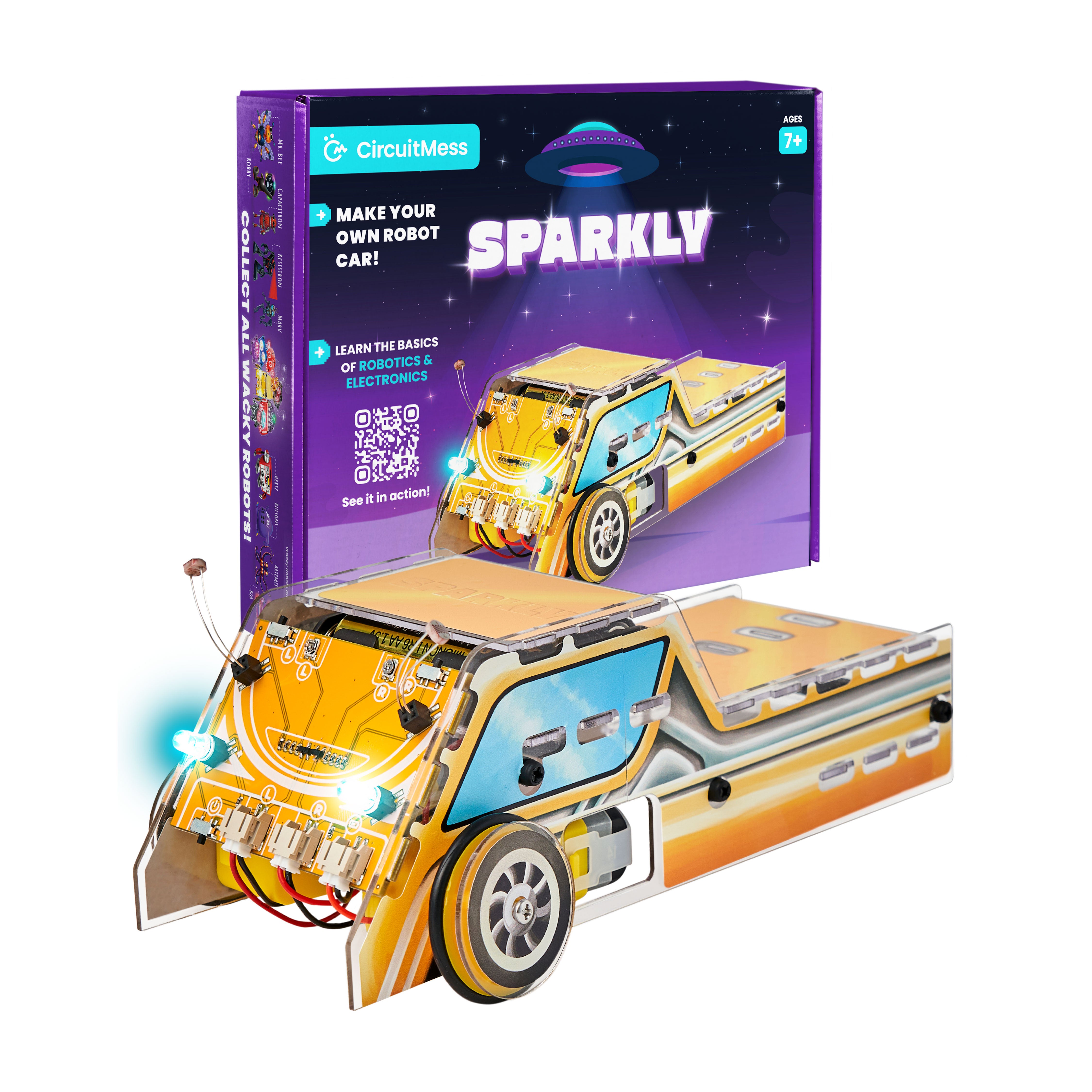 STEMfinity | CircuitMess Sparkly - DIY Robot Car | Robotics STEMfinity | CircuitMess Sparkly - DIY Robot Car | Robotics