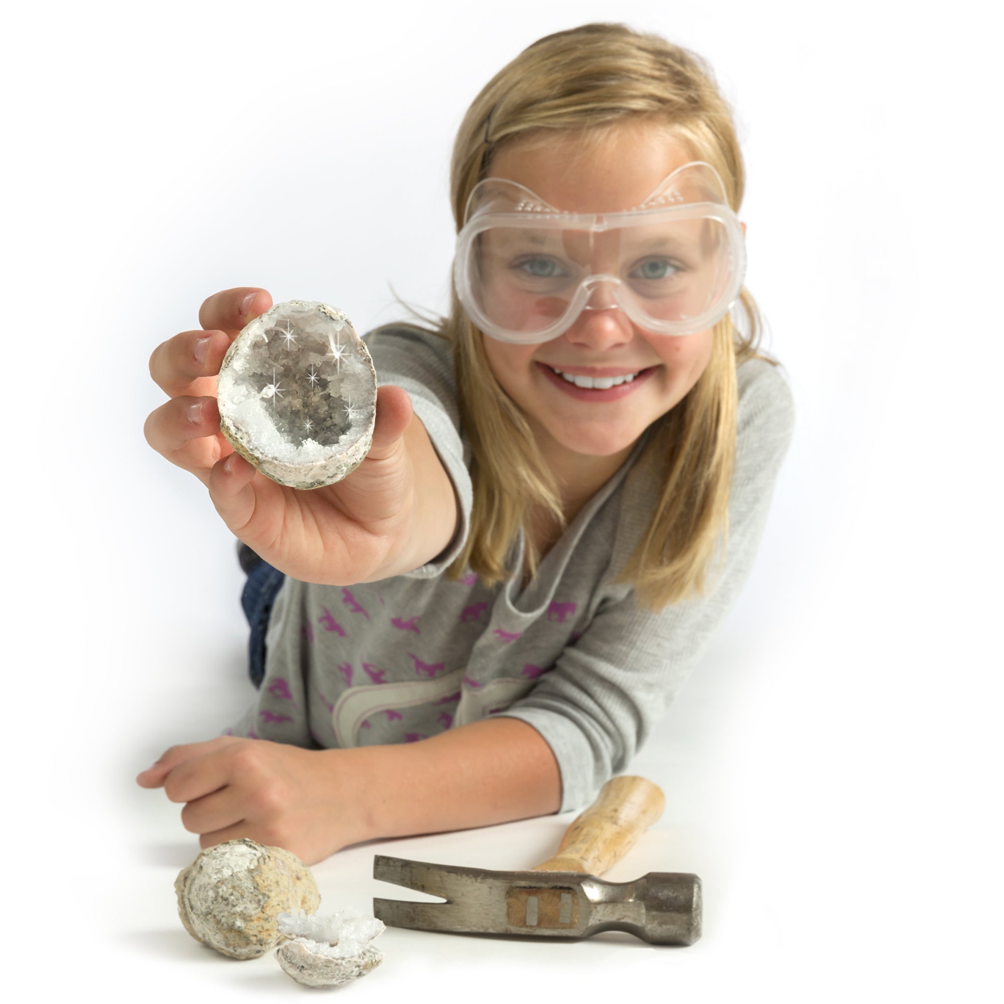National Geographic: Break Your Own Geode - 2pc | STEMfinity