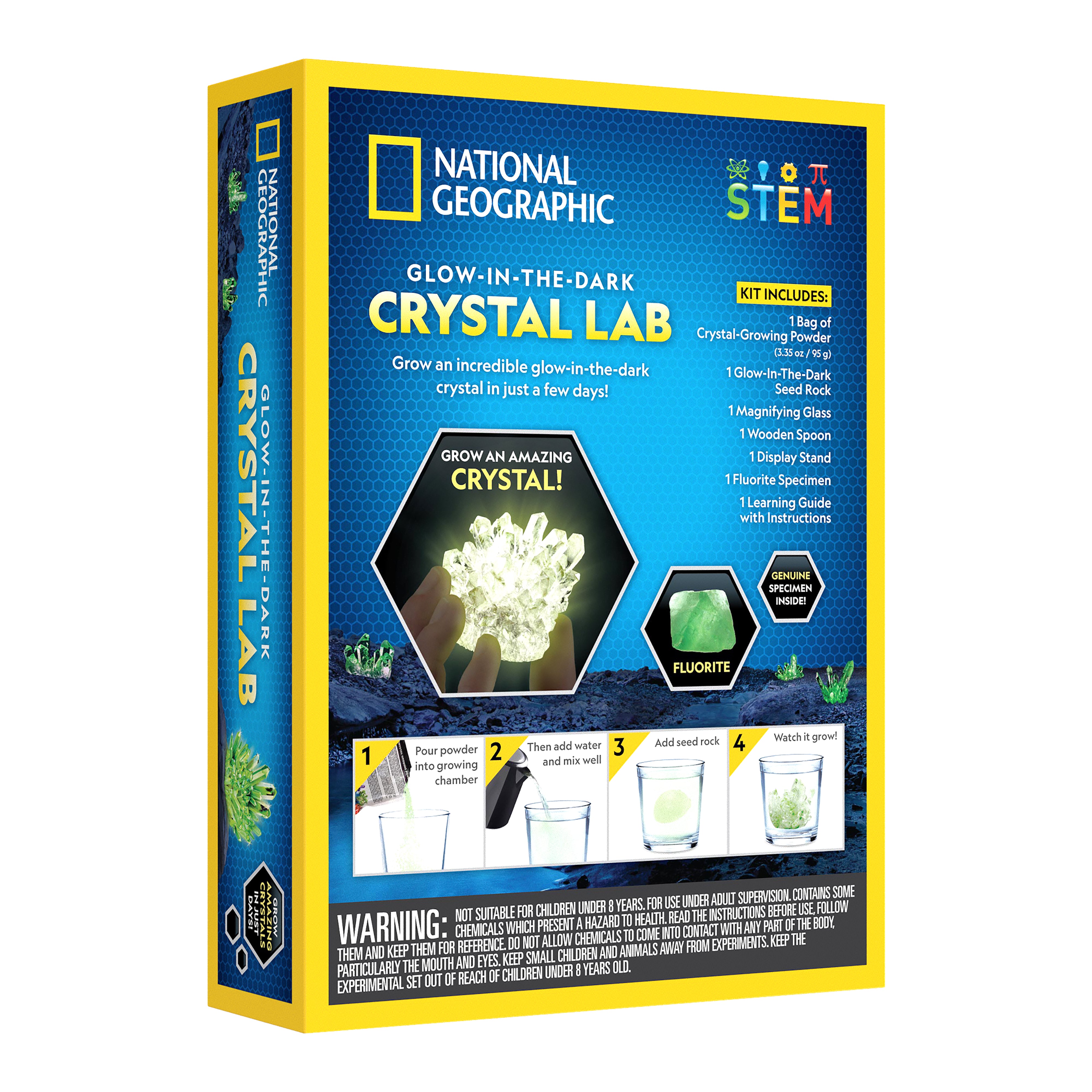 National Geographic: Glow-in-the-Dark Crystal Growing Lab | STEMfinity