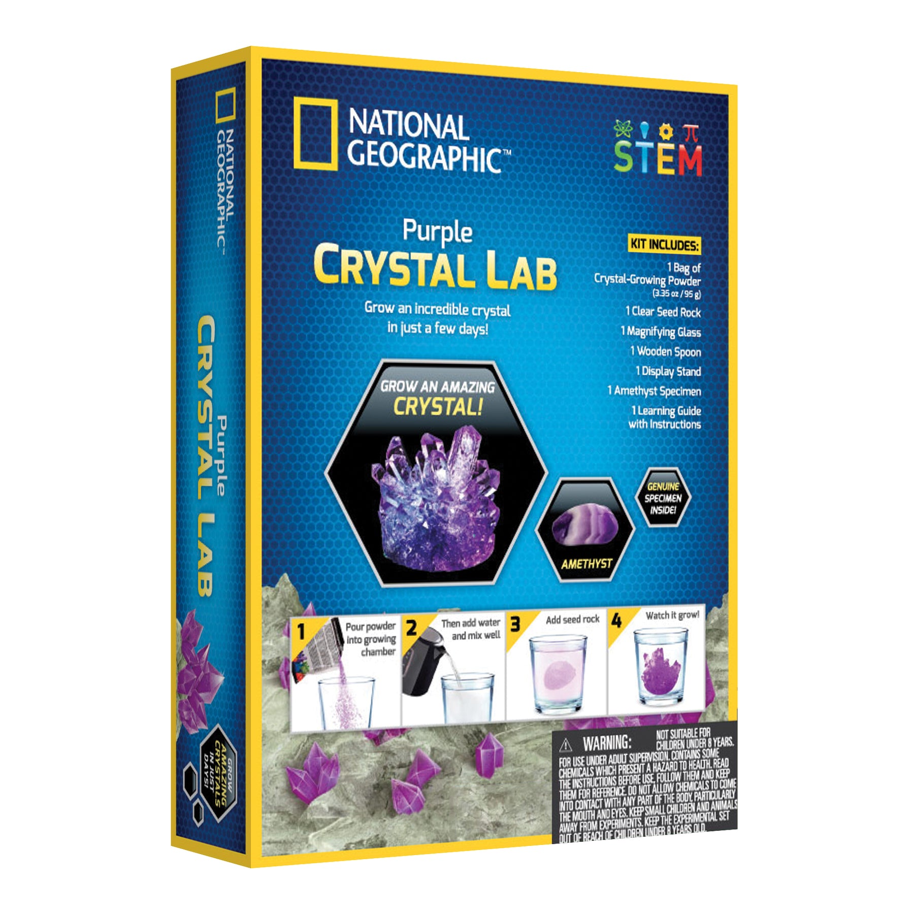 from seed to plant national geographic National Geographic: Purple Crystal Growing Lab