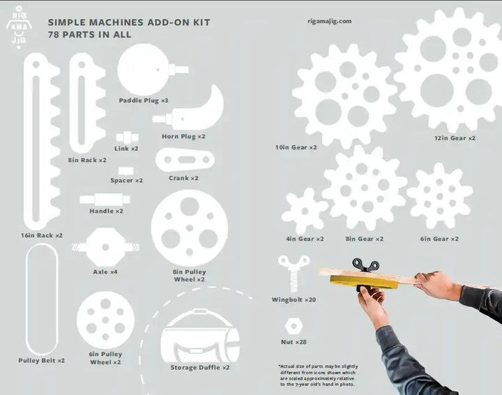 Rigamajig Simple Machines Add-On Kit