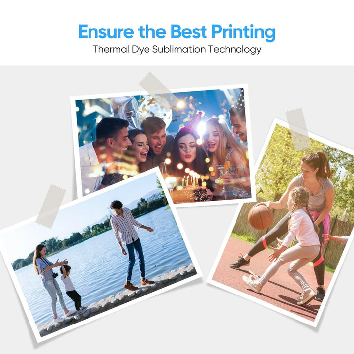 Amber 4x6" Photo Printer Paper & Ink Refill
