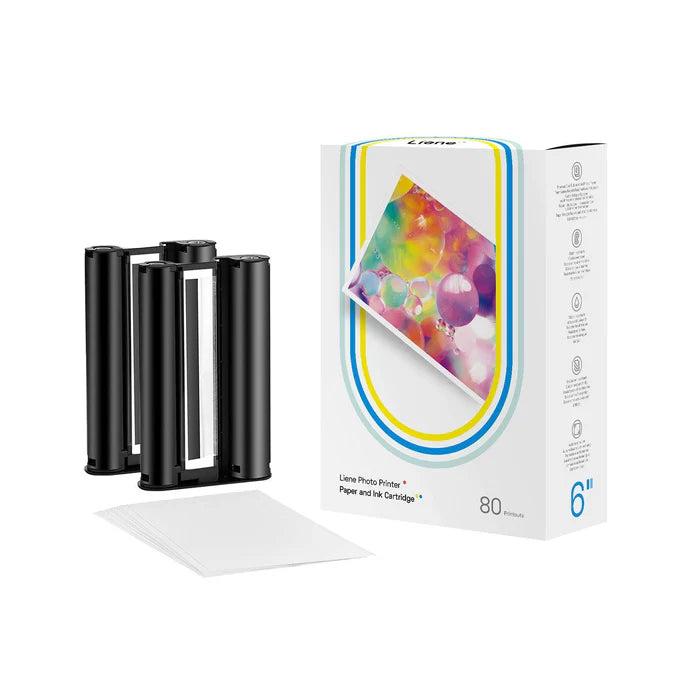 Amber 4x6" Photo Printer Paper & Ink Refill