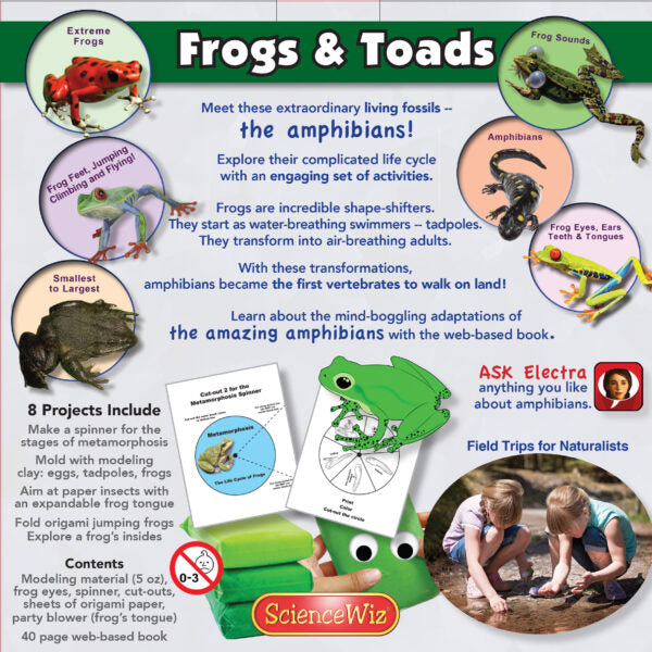ScienceWiz Interactive Frogs Kit and Book