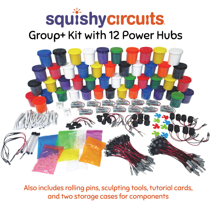 Squishy Circuits Group+ Kit 12 Power Hub