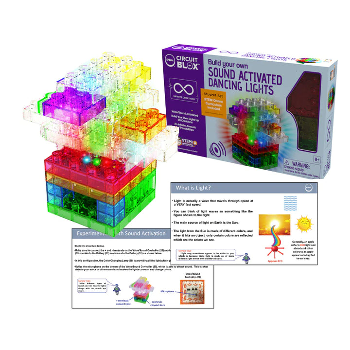 Circuit Blox™ BYO Sound Activated Dancing Lights Student Set