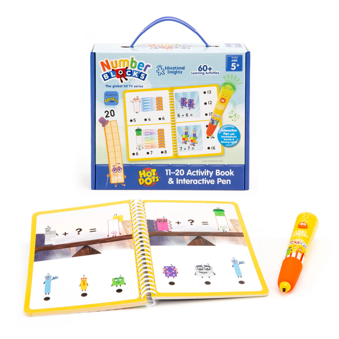 Hot Dots Numberblocks Activity Book 11-20 & Interactive Pen