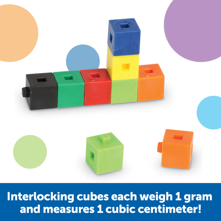 Interlocking Gram Unit Cubes, 1cm, Set of 1,000