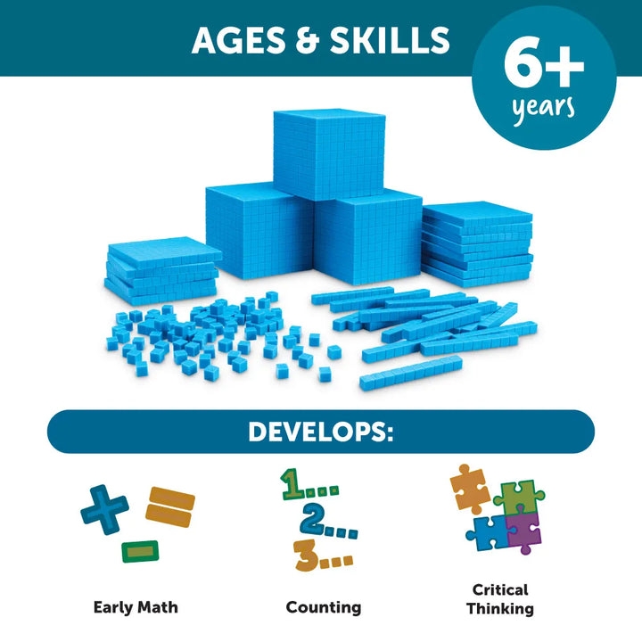 Plastic Base Ten Class Set, 600 Units