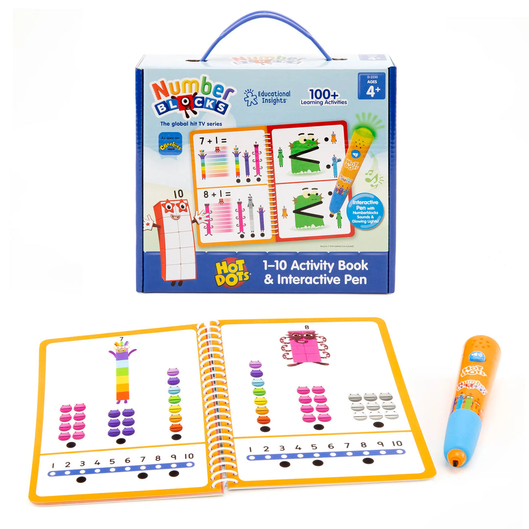 Hot Dots Numberblocks Activity Book 1-10 & Interactive Pen