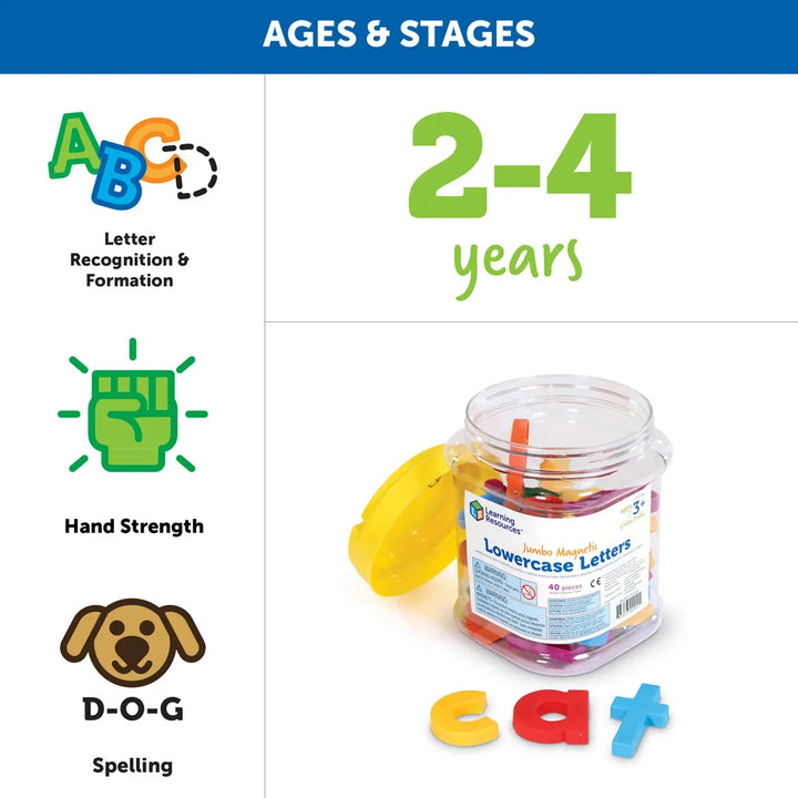 Jumbo Magnetic Lowercase Letters